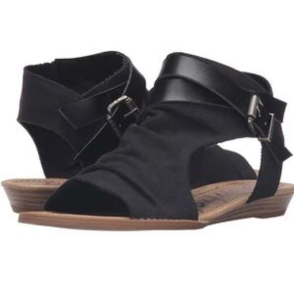 Blowfish Malibu Balla Sandal in Black Canvas - Size 10 - Picture 13 of 16